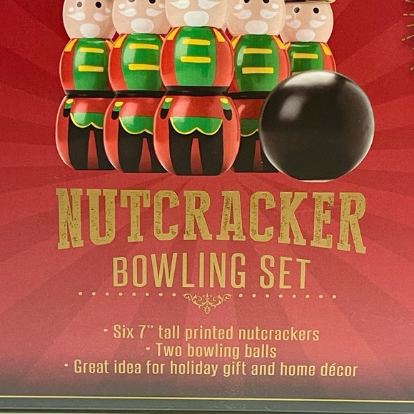 Nutcracker Bowling Set - Red and Yellow NWT - Picture 3 of 3